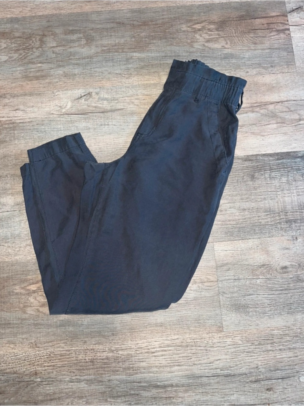 Women’s Charcoal Gray Cinched Waist Trousers